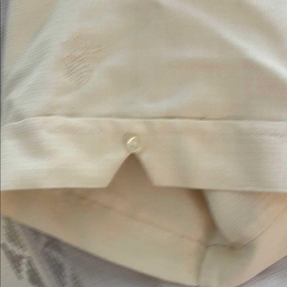 Cubavera Cream and Taupe Embroidered Details Men's Short Sleeve Shirt - Picture 4 of 5